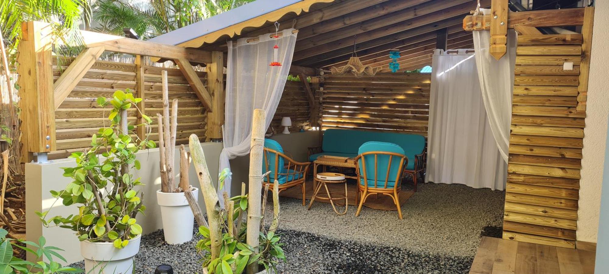 Gite Kaz A Topaze, Piscine, Jardin Tropical Sainte-Rose Extérieur photo