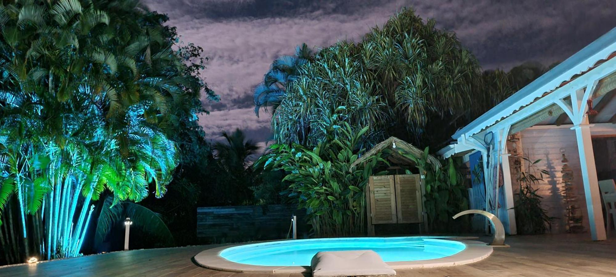 Gite Kaz A Topaze, Piscine, Jardin Tropical Sainte-Rose Extérieur photo