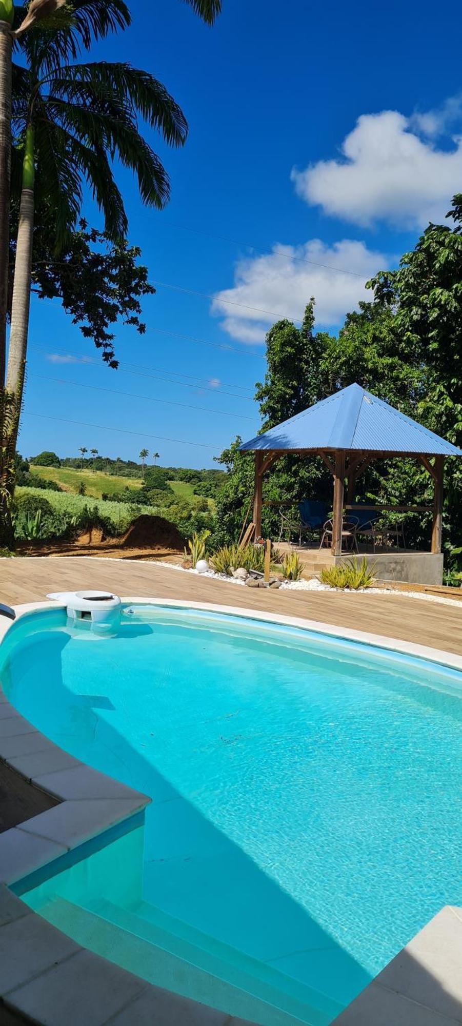 Gite Kaz A Topaze, Piscine, Jardin Tropical Sainte-Rose Extérieur photo