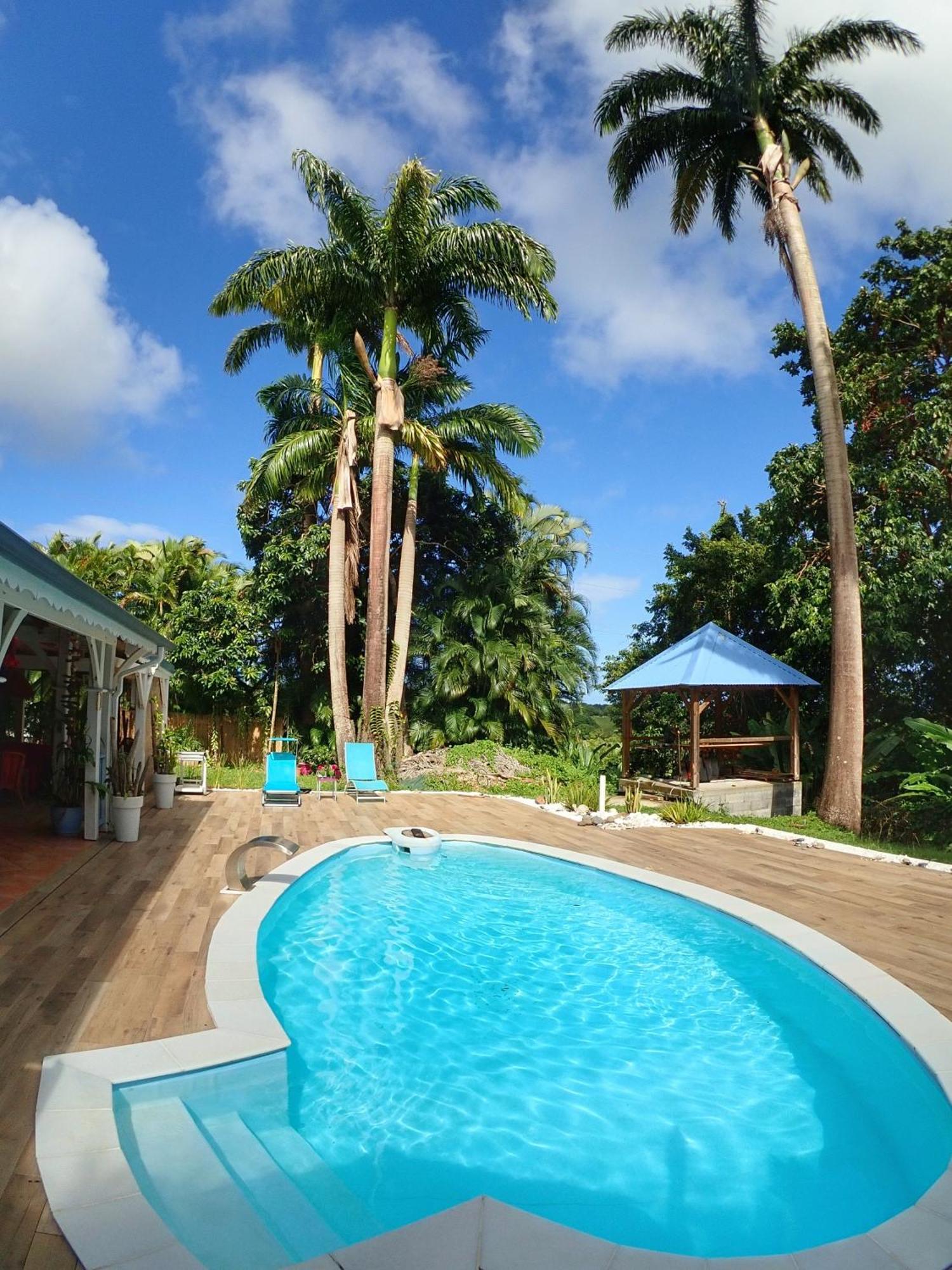 Gite Kaz A Topaze, Piscine, Jardin Tropical Sainte-Rose Extérieur photo